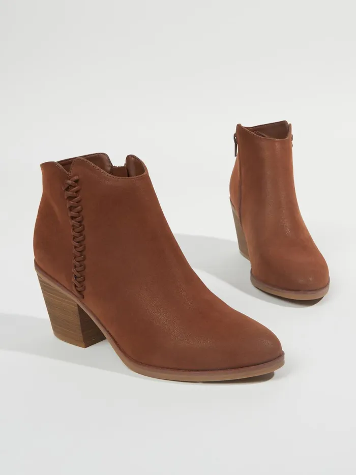Women Lasso Stitched Ankle Booties Cognac Altar039d State Boots Booties