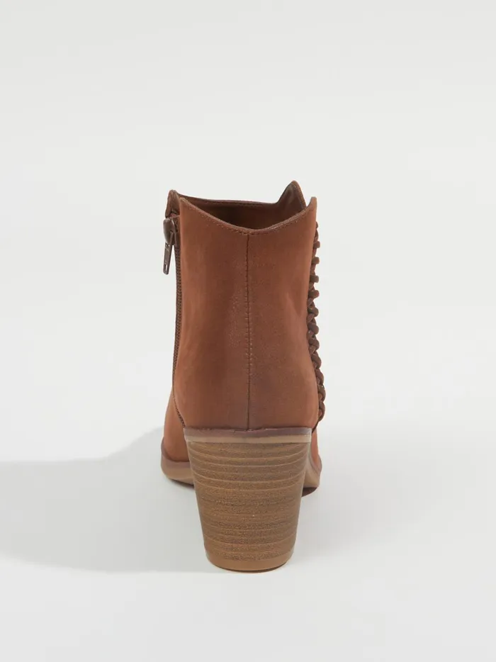 Women Lasso Stitched Ankle Booties Cognac Altar039d State Boots Booties