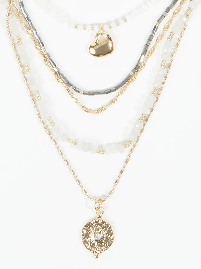 Women Layered Serenity Necklace Gold Altar039d State Jewelry