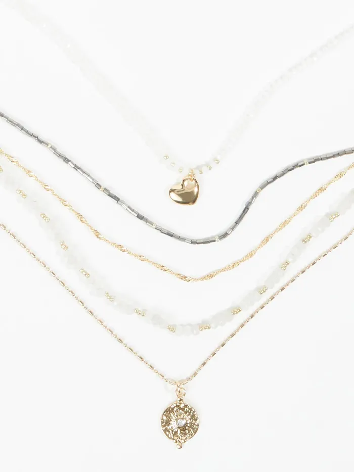 Women Layered Serenity Necklace Gold Altar039d State Jewelry