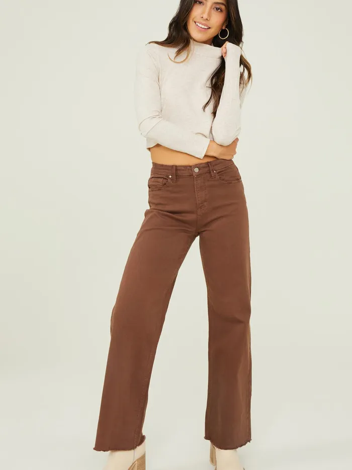 Women Leia Ribbed Mock Neck Top Oatmeal Altar039d State Blouses