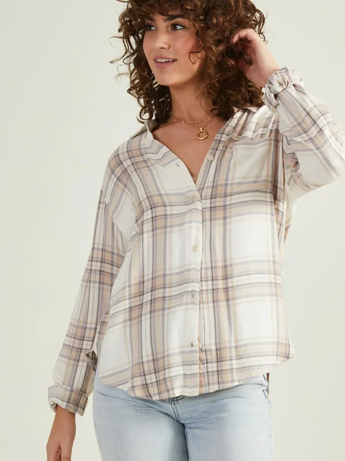 Women Leni Plaid Button Up Top Tangrey Altar039d State Blouses