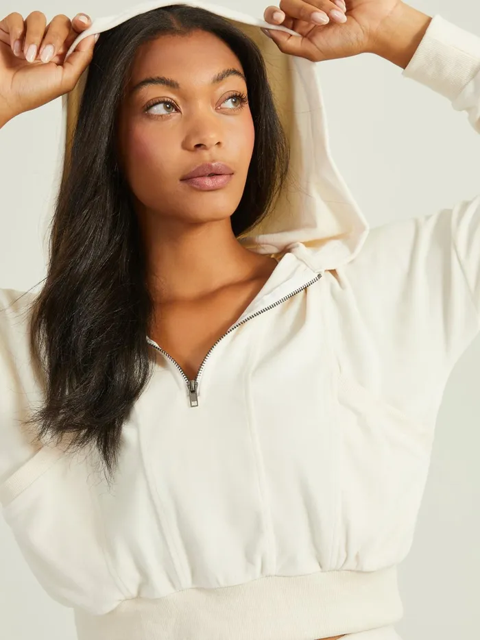 Women Let Up Velour Hoodie Jetstream Altar039d State Activewear
