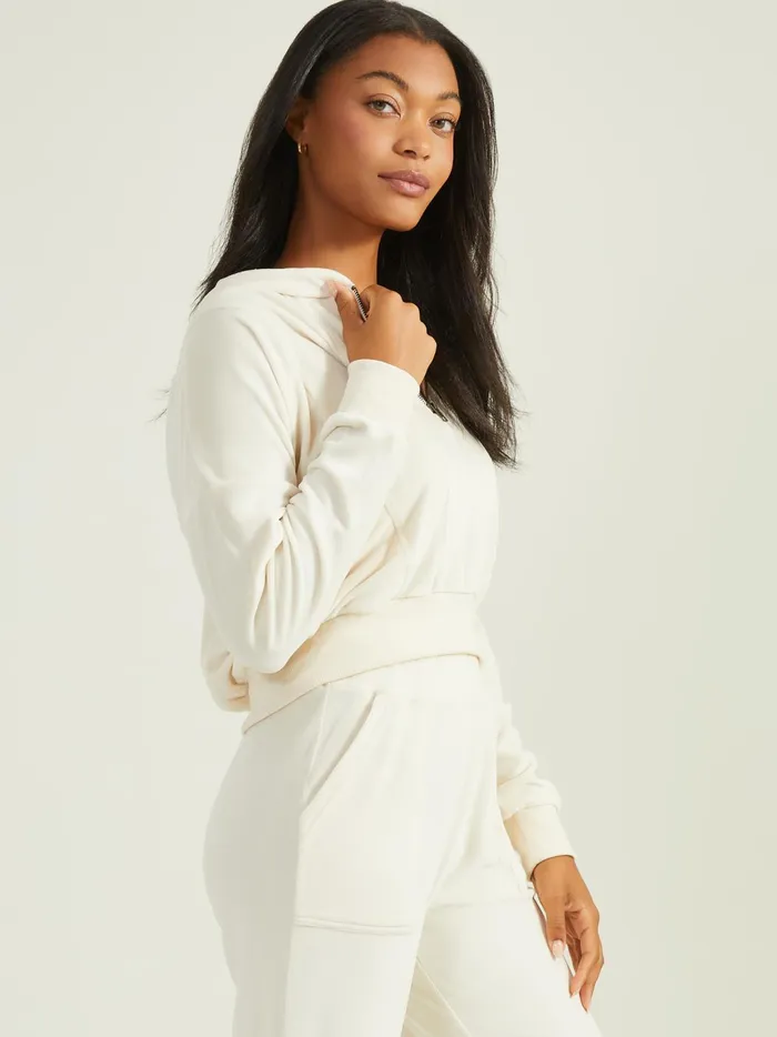 Women Let Up Velour Hoodie Jetstream Altar039d State Activewear