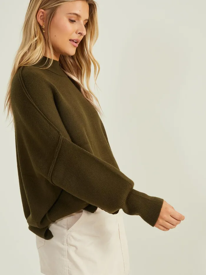 Women Lilith Oversized Ribbed Sweater Thyme Altar039d State Sweaters