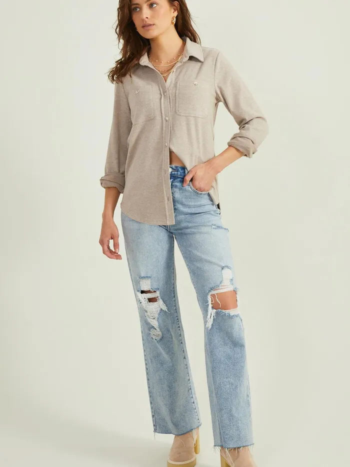Women Lindsey Button Up Top Ashtaupe Altar039d State Blouses