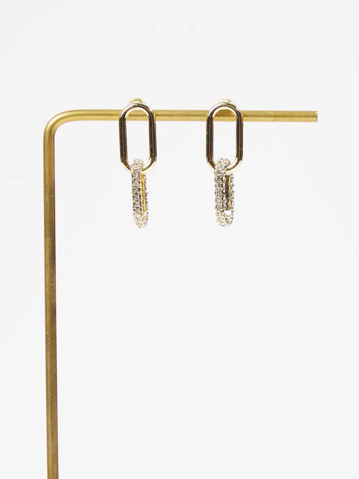Women Linear Chain Link Earrings Gold Altar039d State Jewelry