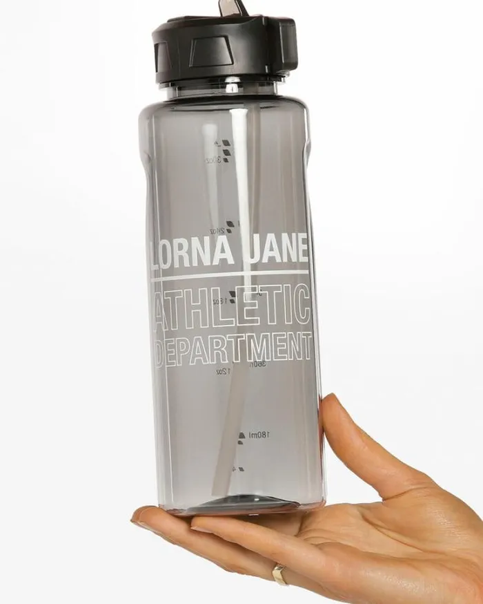 Women LORNA JANE Accessories Athletic Dept Classic 1L Water Bottle Black