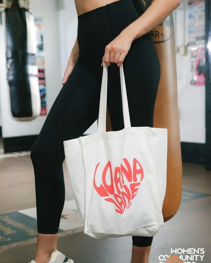 Women LORNA JANE Accessories Charity Love Tote Bag Canvas