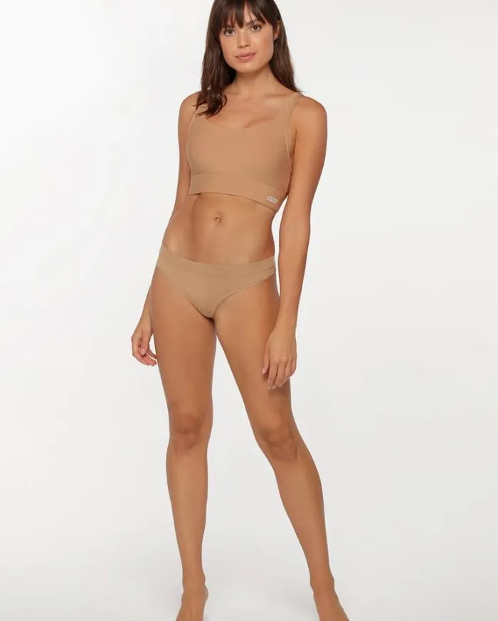 Women LORNA JANE Accessories Feel Naked GString Biscuit