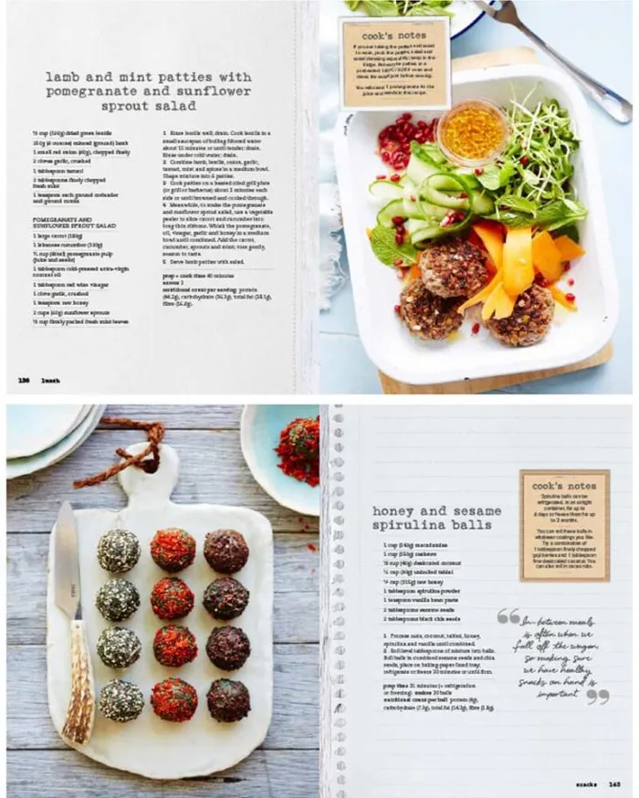 Women LORNA JANE Accessories Nourish Cook Book