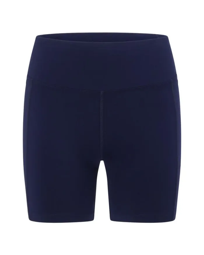 Women LORNA JANE Bike Shorts Amy Phone Pocket Tech Bike Short French Navy