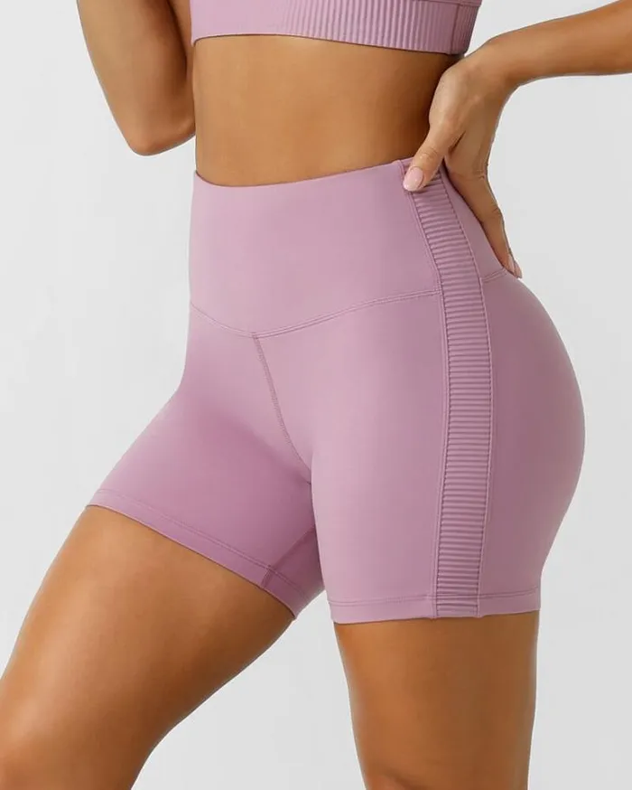 Women LORNA JANE Bike Shorts Grande Rib 12cm Bike Short New Orchid