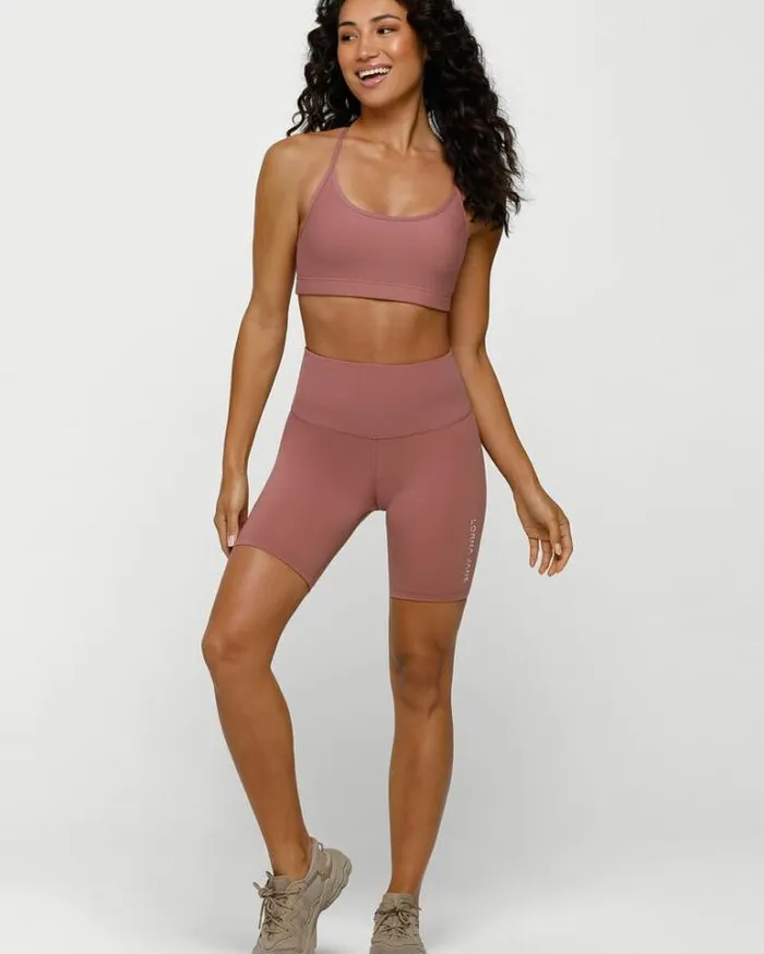 Women LORNA JANE Bike Shorts Lotus 19cm Bike Short Pecan