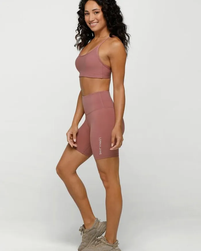 Women LORNA JANE Bike Shorts Lotus 19cm Bike Short Pecan