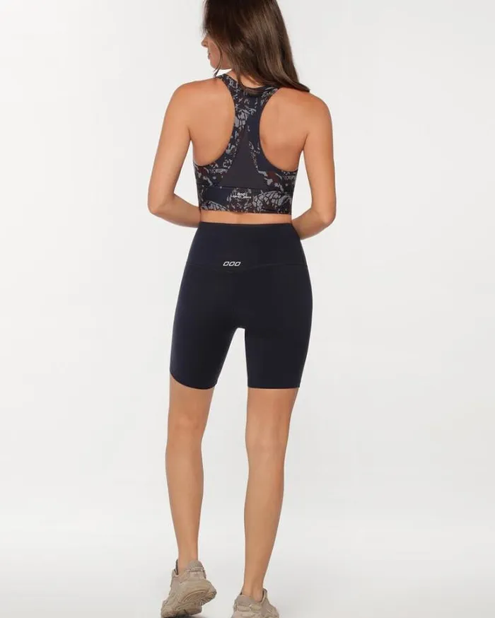 Women LORNA JANE Bike Shorts Lotus Bike Short French Navy