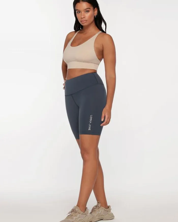 Women LORNA JANE Bike Shorts Lotus Bike Short Night Time Blue