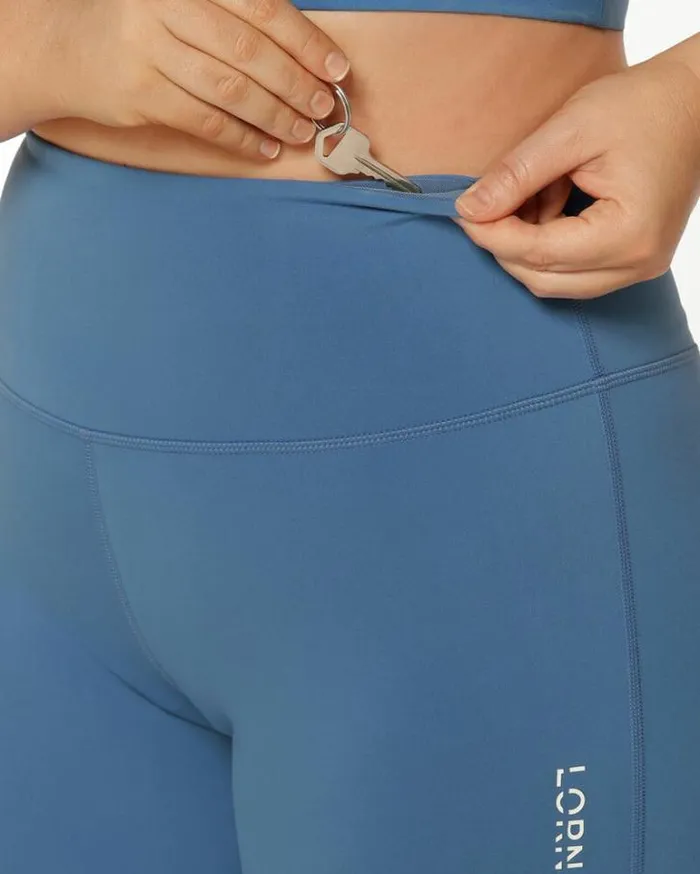 Women LORNA JANE Bike Shorts Lotus No Chafe 16cm Bike Short Cosmic Dust