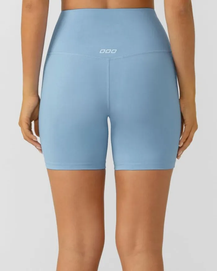 Women LORNA JANE Bike Shorts Lotus No Chafe 16cm Bike Shorts Moontide