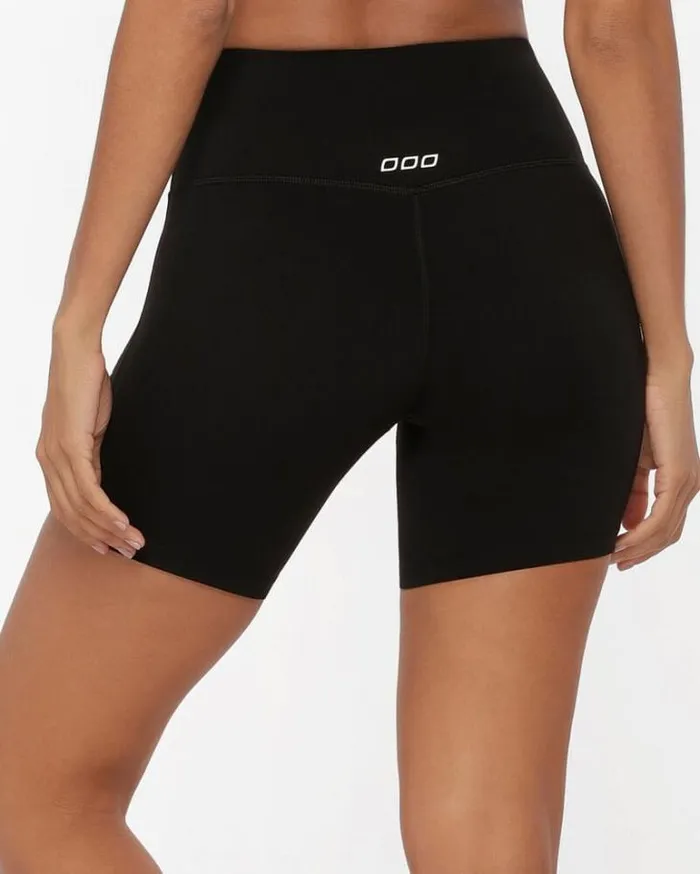 Women LORNA JANE Bike Shorts Lotus No Chafe 62 Bike Short Black