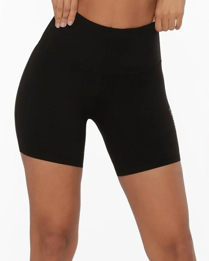Women LORNA JANE Bike Shorts Lotus No Chafe 62 Bike Short Black
