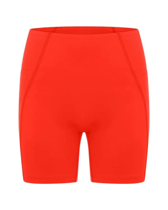 Women LORNA JANE Bike Shorts Sculpt And Support No Ride Bike Short Hot Tomato