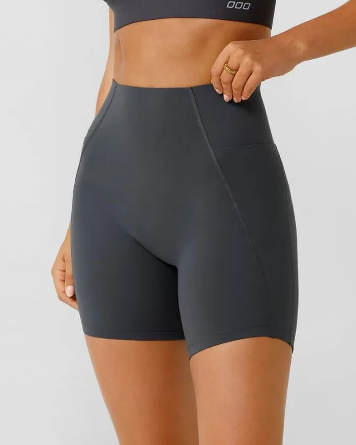 Women LORNA JANE Bike Shorts Sculpt And Support No Ride Bike Short Titanium
