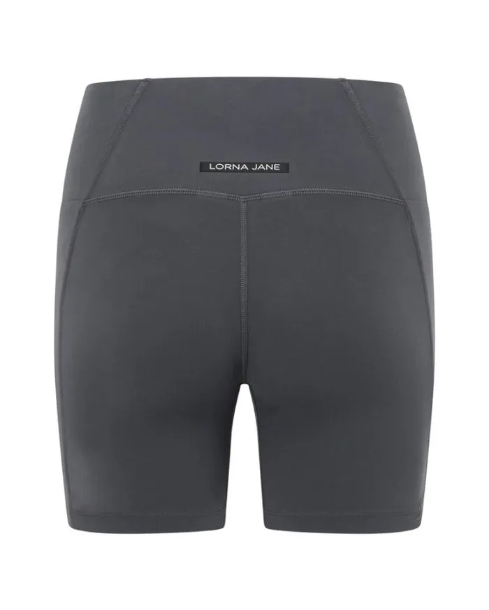 Women LORNA JANE Bike Shorts Sculpt And Support No Ride Bike Short Titanium