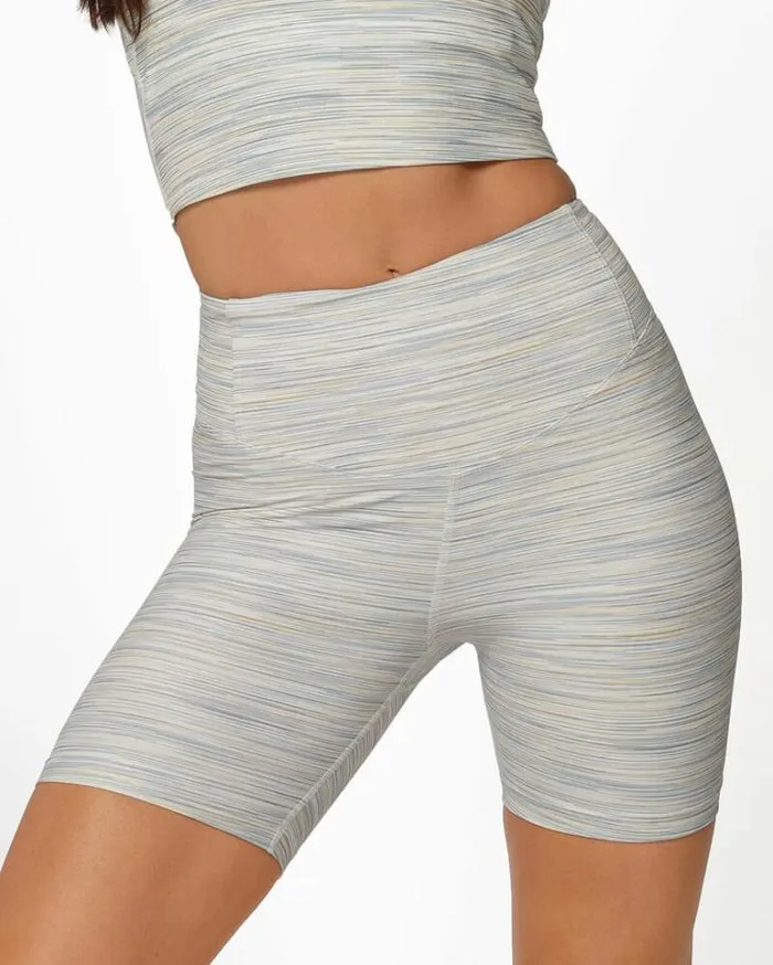 Women LORNA JANE Bike Shorts Sunset 16cm Bike Short Sunset Marl