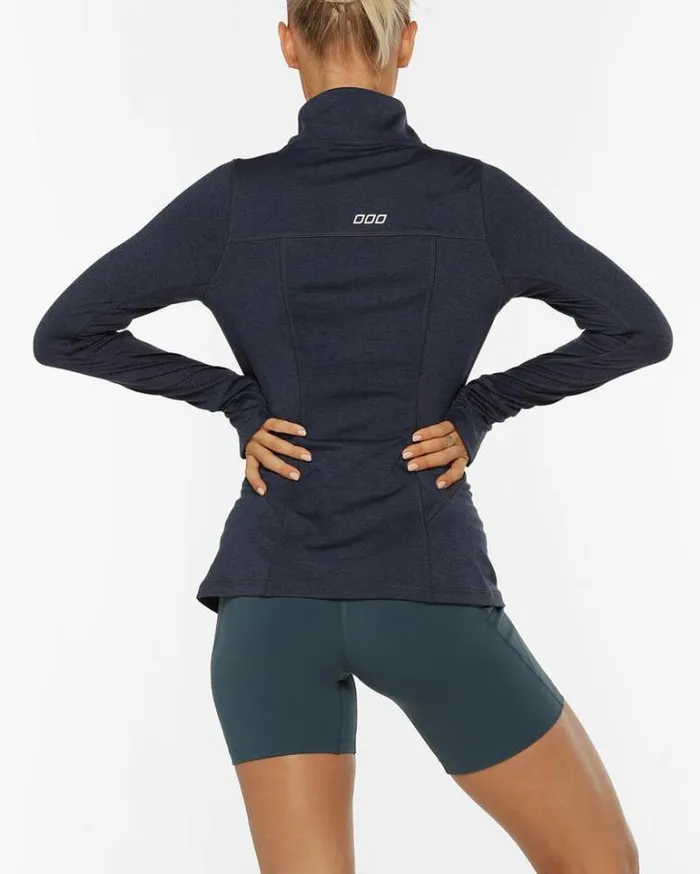 Women LORNA JANE Jackets Hoodies And Sweats Active Zip Thru Jacket French Navy Marl
