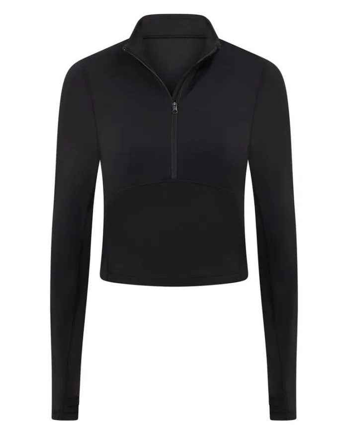 Women LORNA JANE Jackets Hoodies And Sweats All Star Active Cropped 12 Zip Black