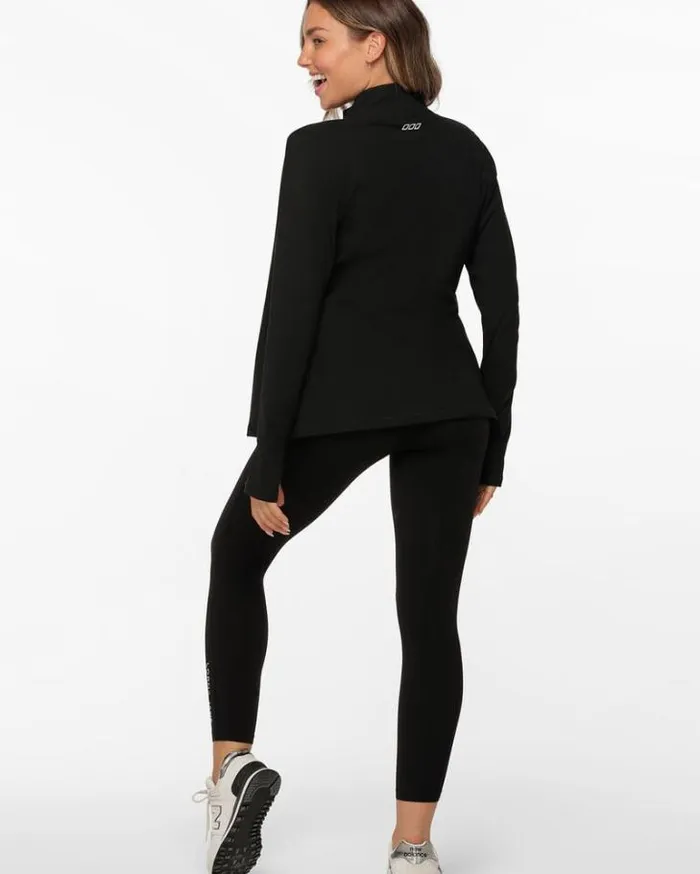 Women LORNA JANE Jackets Hoodies And Sweats Amy Thermal Active Zip Through Jacket Black