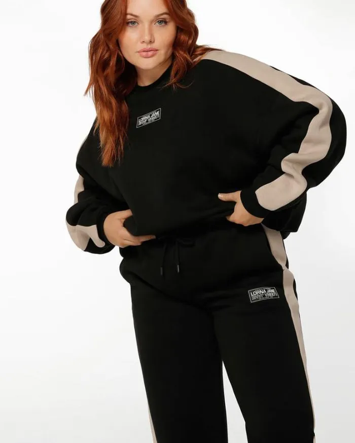 Women LORNA JANE Jackets Hoodies And Sweats Compact Sweat Black