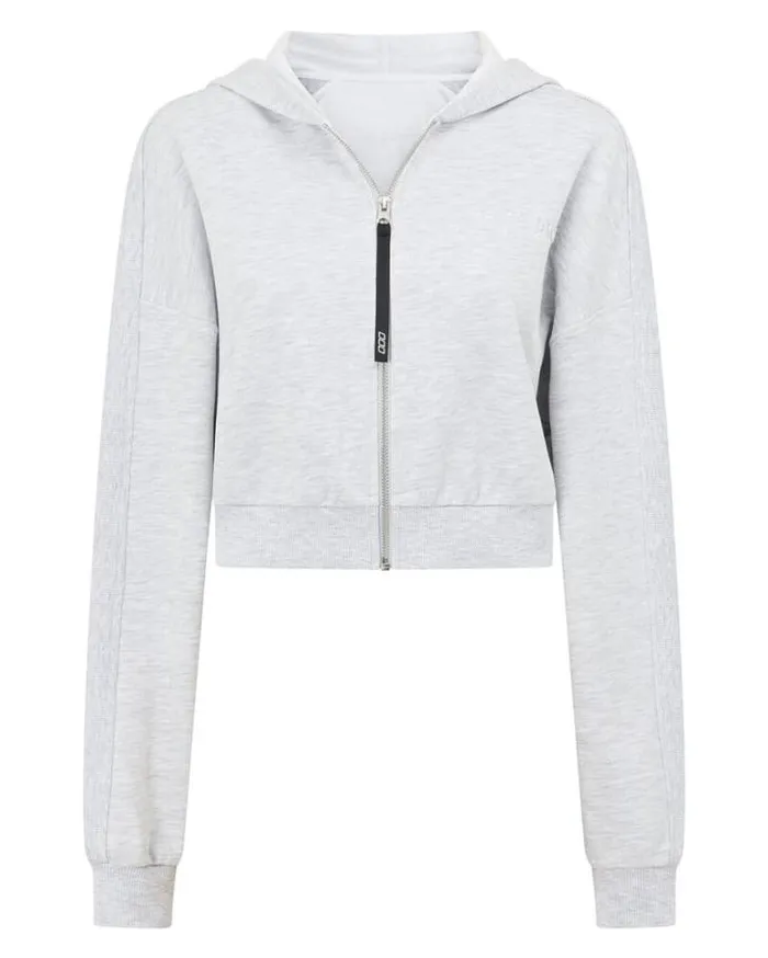 Women LORNA JANE Jackets Hoodies And Sweats Everyday Essential Zip Through Grey Marl