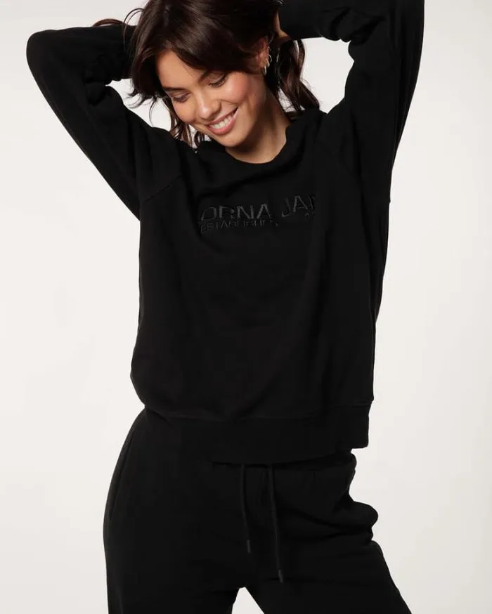 Women LORNA JANE Jackets Hoodies And Sweats Iconic Sweat Black