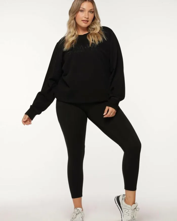 Women LORNA JANE Jackets Hoodies And Sweats Iconic Sweat Black