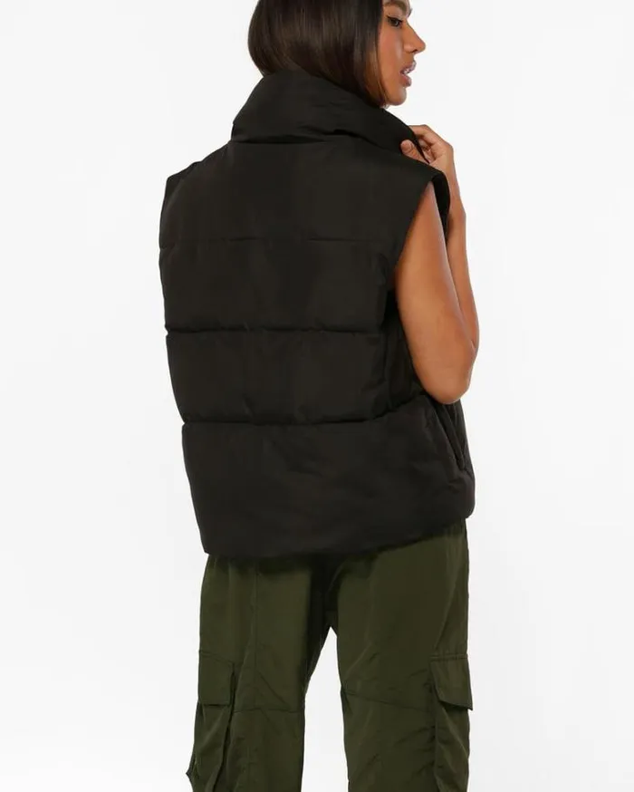 Women LORNA JANE Jackets Hoodies And Sweats Motion Puffer Vest Black
