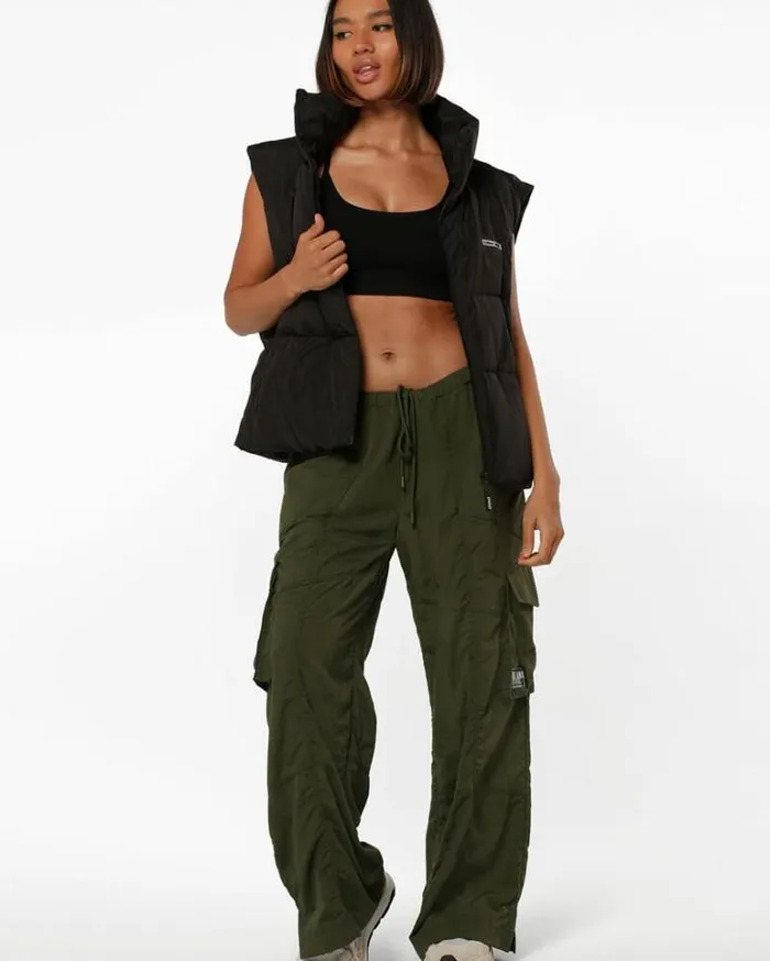 Women LORNA JANE Jackets Hoodies And Sweats Motion Puffer Vest Black