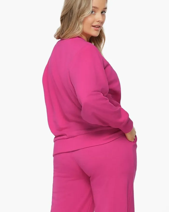 Women LORNA JANE Jackets Hoodies And Sweats Reset Sweat Bright Pink