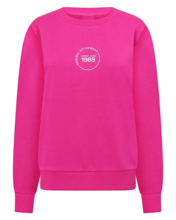 Women LORNA JANE Jackets Hoodies And Sweats Reset Sweat Bright Pink