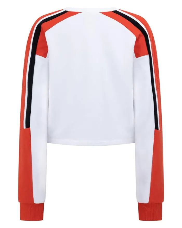 Women LORNA JANE Jackets Hoodies And Sweats Sprinter Terry Sweat White Multi