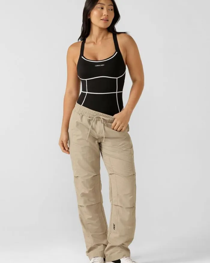 Women LORNA JANE Pants Active Flashdance Pant Soft Khaki