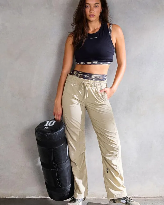 Women LORNA JANE Pants Active Flashdance Pant Soft Khaki