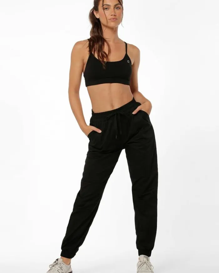 Women LORNA JANE Pants High Waisted Flashy Full Length Pant Black