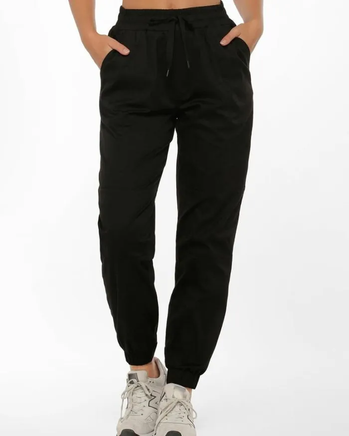 Women LORNA JANE Pants High Waisted Flashy Full Length Pant Black