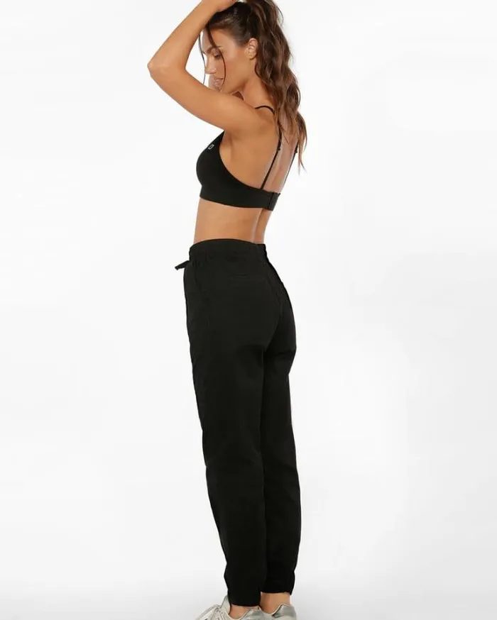 Women LORNA JANE Pants High Waisted Flashy Full Length Pant Black