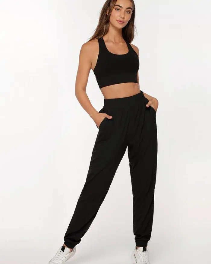 Women LORNA JANE Pants Launch Active Full Length Pant Black