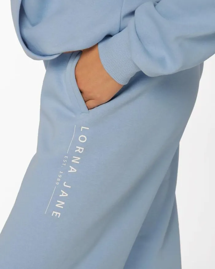 Women LORNA JANE Pants Lounge Fleece Trackpant Moontide
