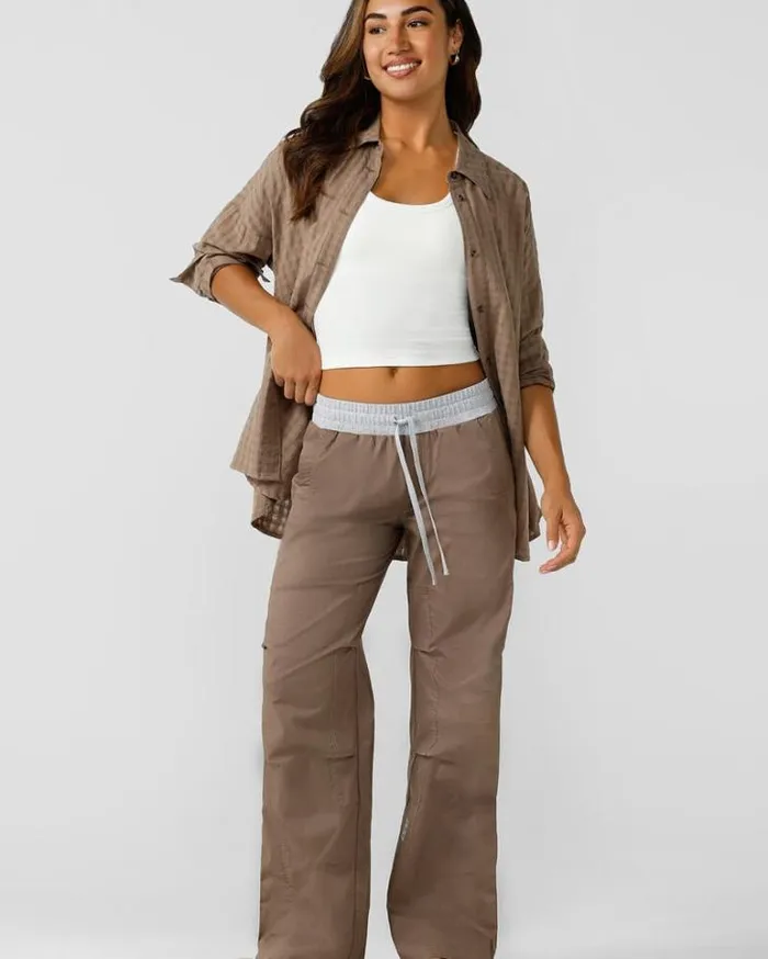 Women LORNA JANE Pants Wide Leg Flashdance Pant Bone