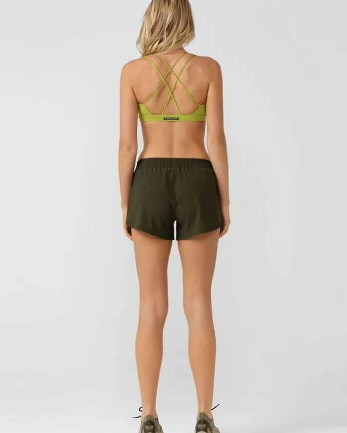 Women LORNA JANE Running Shorts Lotus Sport Short Luxury Green